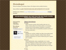 Tablet Screenshot of horoskopai.sapnai.info
